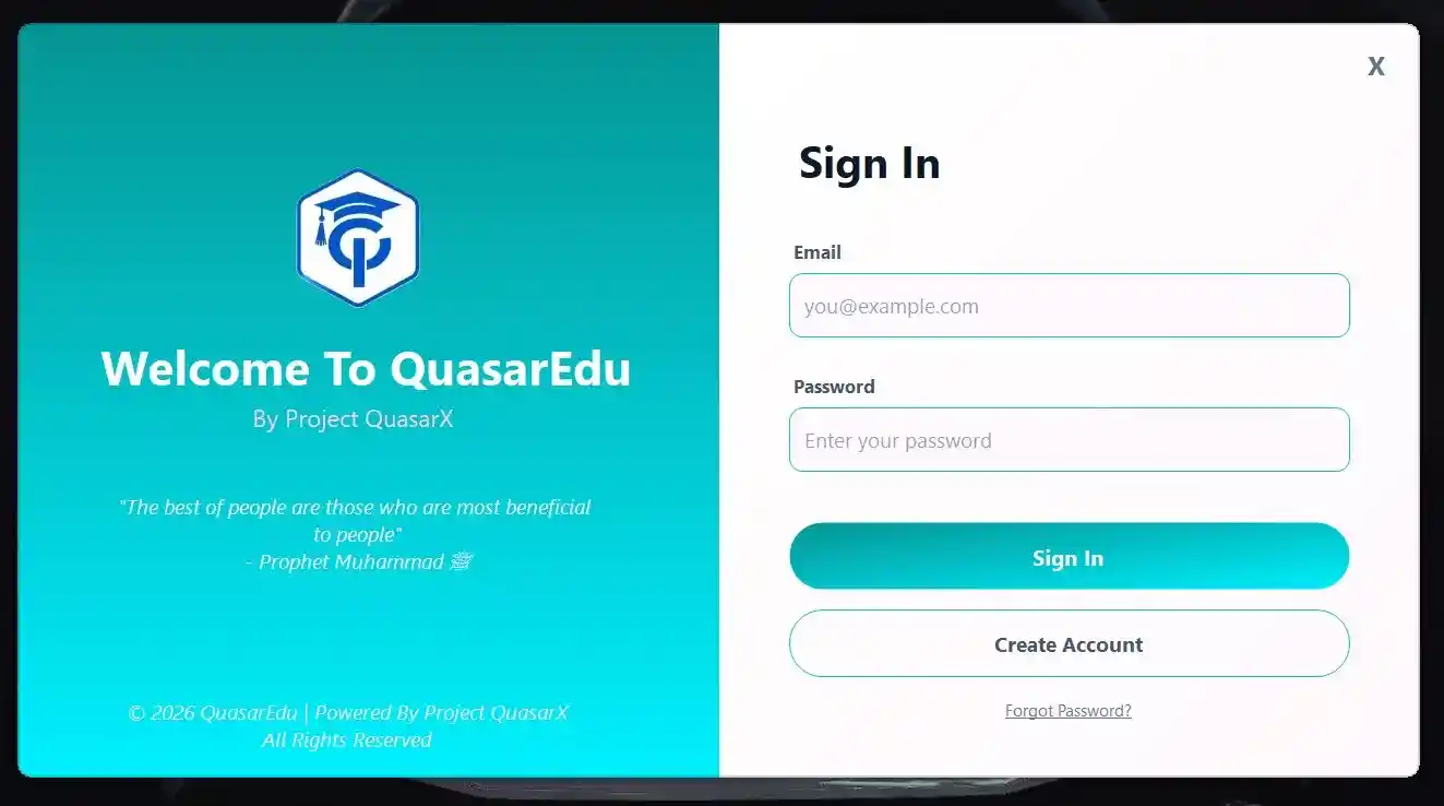 Scholarship Management System sign-in screen